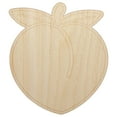 thumbnail image 1 of Plump Peach Solid Wood Shape Unfinished Piece Cutout Craft DIY Projects - 6.25 Inch Size - 1/4 Inch Thick, 1 of 7