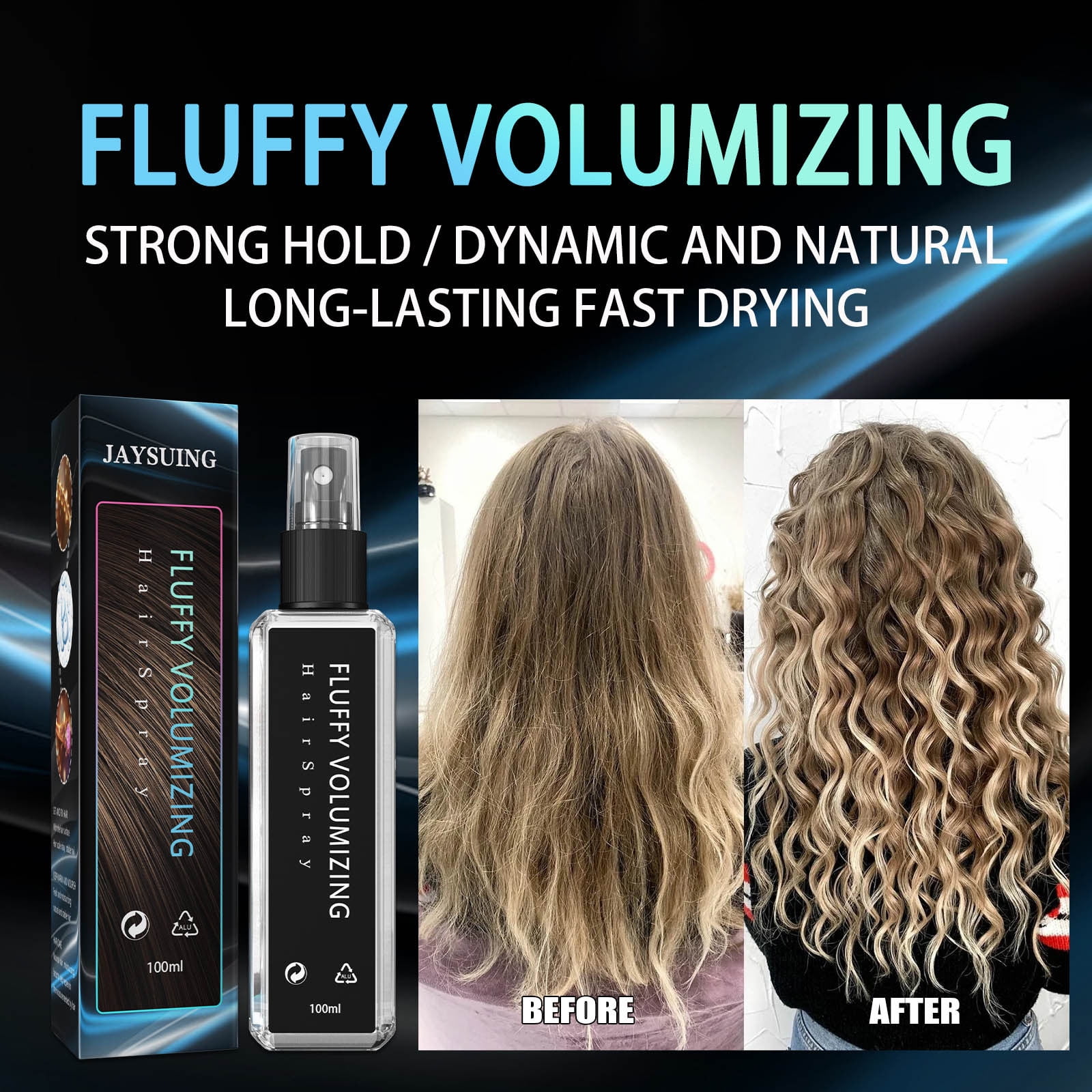 Plumpy Volumizing Hair Spray Fragrant Gel Water And Hair Spray 100ML