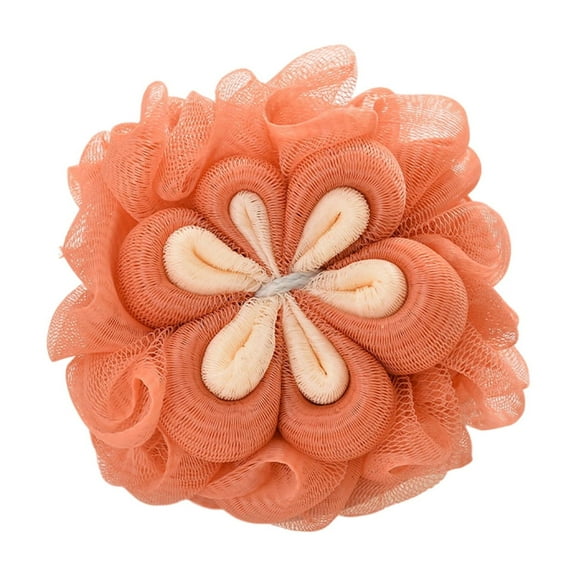Plums Blossoms Bath Flower - Soft Polyester Bath Cleaning Supplies, Fluffy String Design for Comfortable Cleaning, Perfect Holiday Gift for Home Spa and Bathing Experience