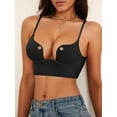 thumbnail image 1 of Plunge Bra Backless Deep V Padded Low Cut Underwire for Women Holes Design, 1 of 7