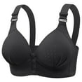 thumbnail image 1 of Plunge V Bras for Women,Wirefree Bra Wireless Workout Running Exercise Bra Wire-Free Bra Plus Size Wireless Snap Closing Bra, 1 of 6