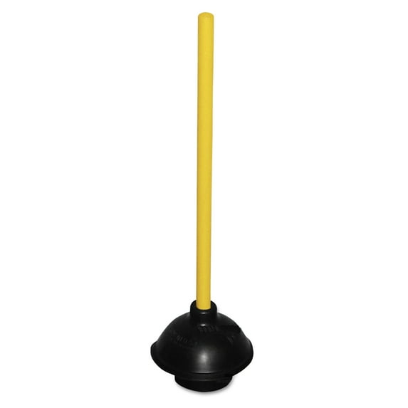 Plunger, 20" Wood Handle, 6" Dia | Bundle of 5 Each