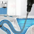 thumbnail image 1 of Plunger | Drain Snake Tool for Kitchen Sink & Toilet Clogs | Flexible Spring Pipe Cleaner | Manual Drain Auger for Home Bathroom & Sewer Line Unclogging, 1 of 7