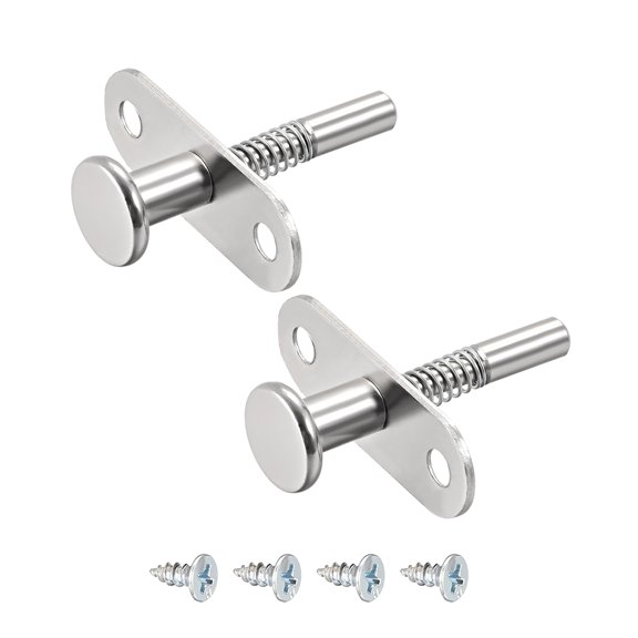Plunger Latches Spring-loaded Stainless Steel 6mm Head 6mm Spring 50mm Total Length , 2pcs