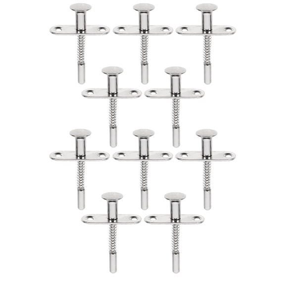 Plunger Spring Loaded Bolt Steel Latches Lock Door Rod Pin Stainless Concealed Screws Slide Heavy Duty Sliding Crib