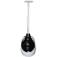 thumbnail image 1 of Korky Toilet Plunger With Holder - Rubber Handle - White, 1 of 1