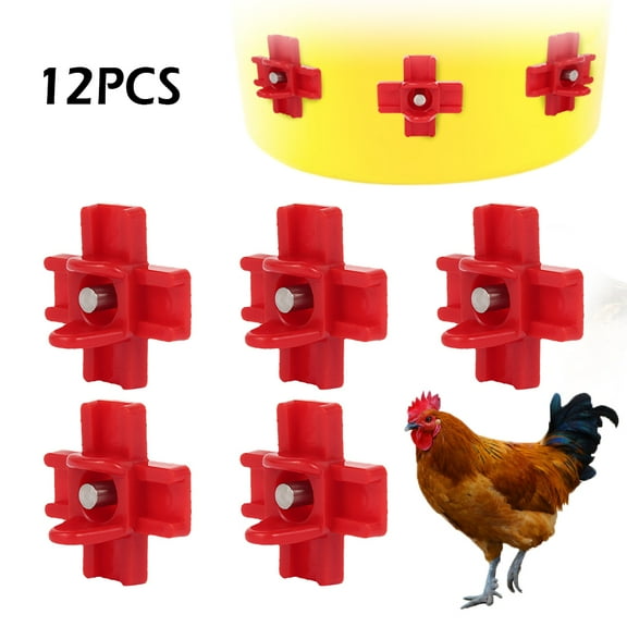 12PCS Poultry Drinker Nipple Feeder Chicken Bird Hen Auto Water Drinking Cup Horizontal Chicken Nipples Waterer Automatic Poultry Nipples