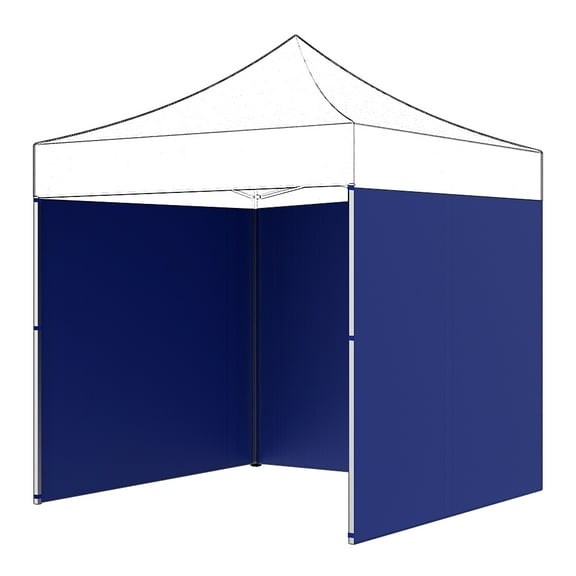 Grusce 13.65x 1.17 Blue Outdoor Canopy Sidewalls, Waterproof, UV Resistant