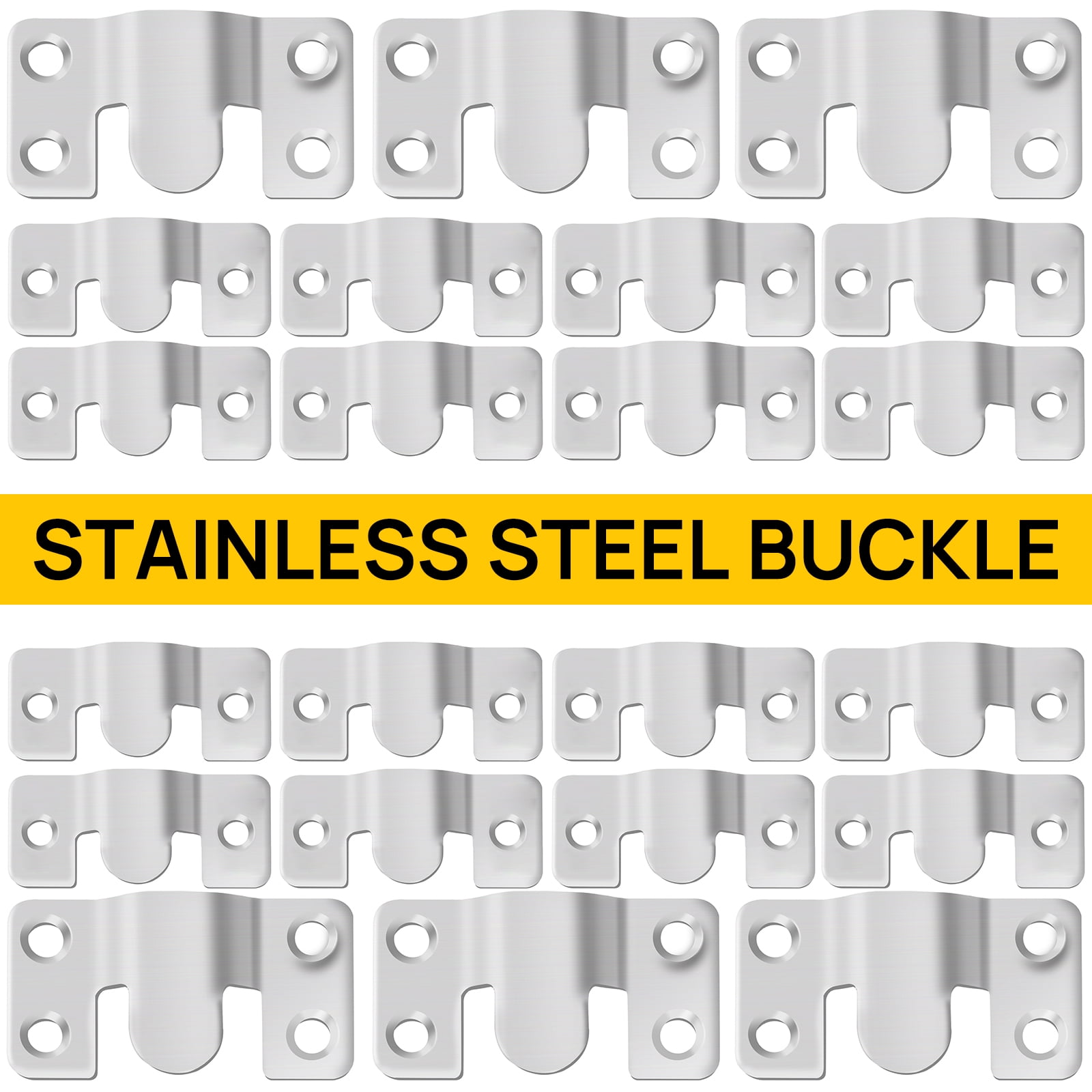 Pluokvzr 20/30Pcs French Cleat Hanger Stainless Steel Interlocking