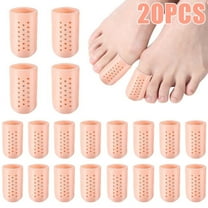 Keyohome 20 Pcs Gel Big Toe Caps, Silicone Gel Big Toe Protectors Antiskid Toe Covers Washable Big Toe for Big Toe Calluses Blisters