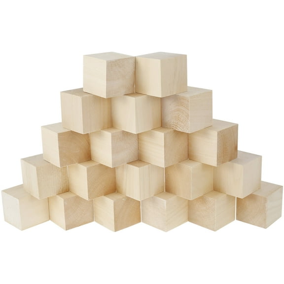Tzgsonp 20Pcs Basswood Carving Block Natural Smooth Wood Carving Block Portable Unfinished Wood Block 2 x 2 x 2 Inch Carving Whittling Art Supplies for Beginner Expert DIY Wood Craft
