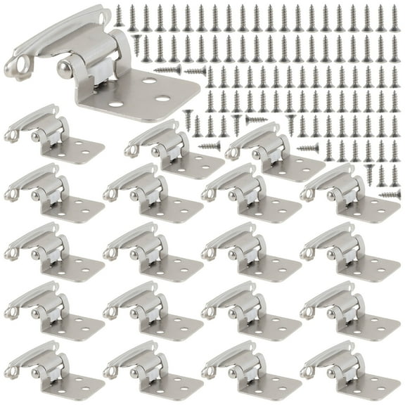 Pluokvzr 20pcs Cabinet Hinges Self Closing Frame Cabinet Hinges Cold Rolled Steel Cupboard Hinges Sturdy Kitchen Cabinet Door Hinges Cabinet Hardware for Kitchen Bathroom Office