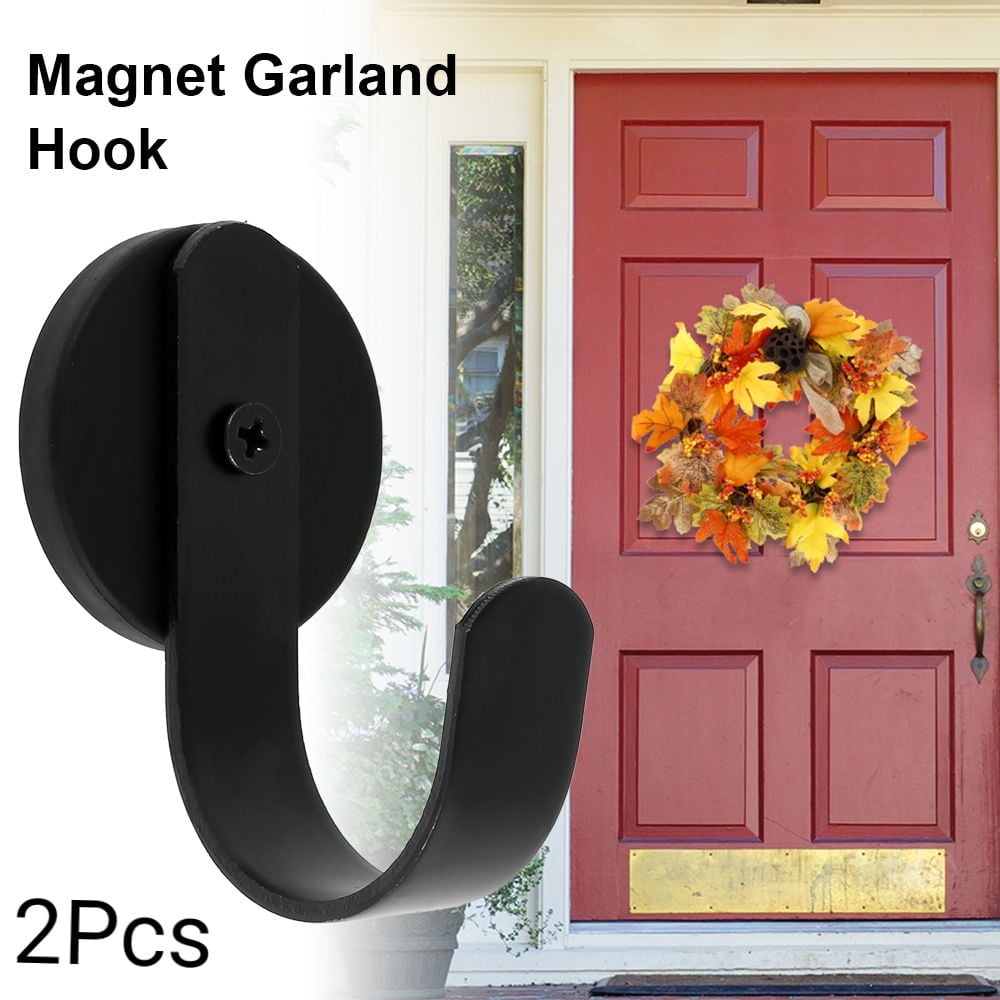 Pluokvzr 2Pcs Wreath Hanger Front Door Wreath Holder