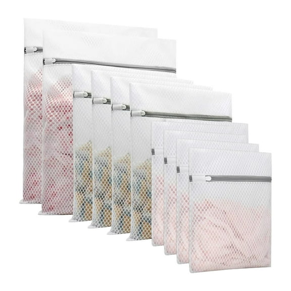 Lzvxtym Mesh Laundry Bags for Delicates,10 Pcs Laundry Bags Mesh Wash Bags,Lingerie Bags for Washing Delicates,Honeycomb Laundry Mesh Bags for Washing Machine