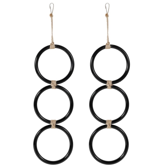 Pluokvzr 2Pcs Snake Enrichment Climbing Ring Metal Corn Snake Climbing Hoop Safe Lizard Climbing Toy for Ball Pythons Rattlesnakes Parrots