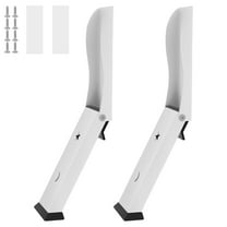 Pluokvzr 2pcs Door Stoppers Stainless Steel Practical Kick Down Door Stop Sturdy Door Stopper Holder No Drilling Door Stoppers Door Holder Adhesive or Screw Installation for Home Doors