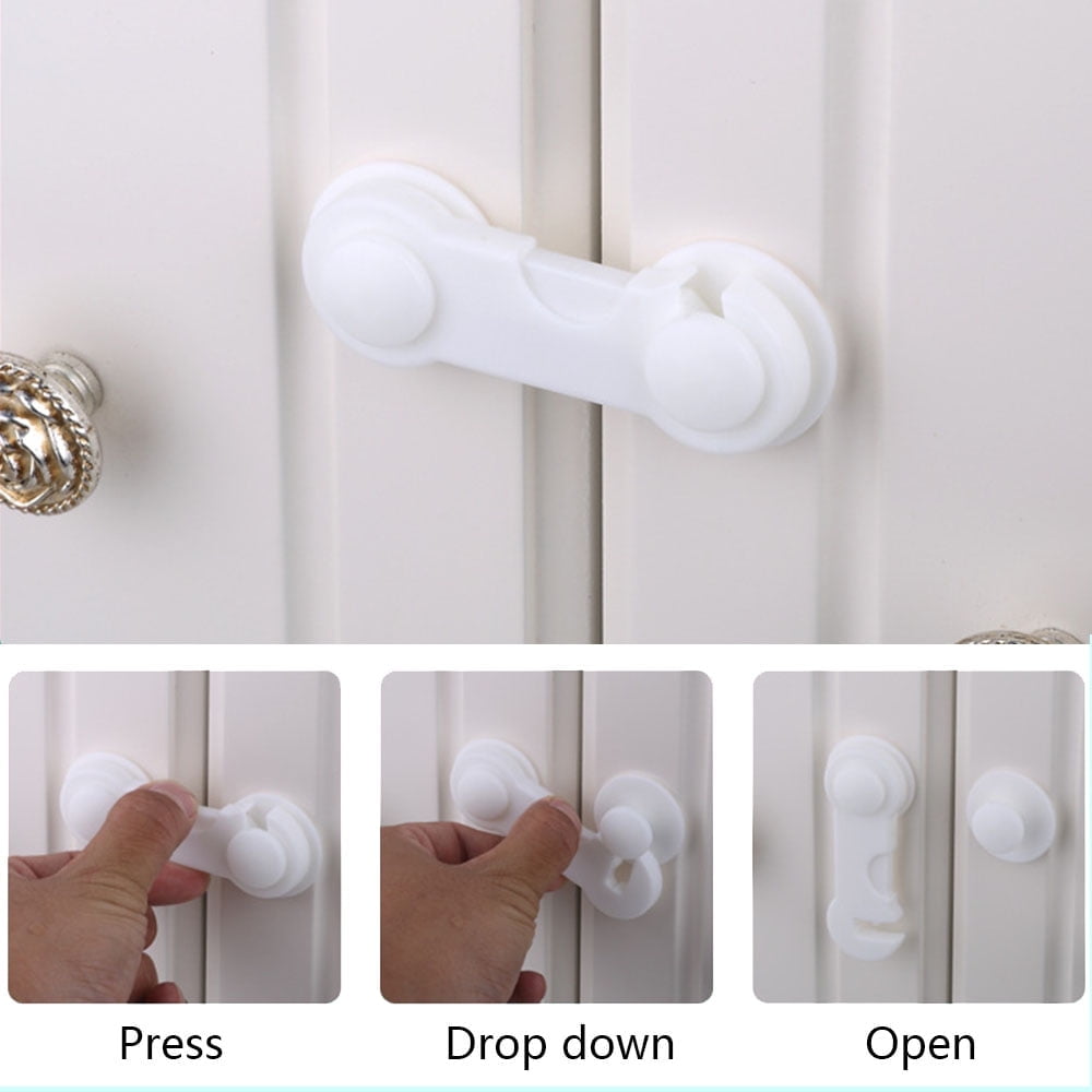 Pluokvzr 30X Child Safety Cupboard Locks Baby Proofing Door