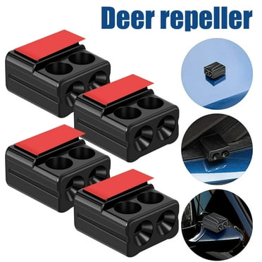 Keyohome 4Pcs Deer Warning Whistles Device Deer Repelling Whistles Physical Ultrasonic Waterproof for Car