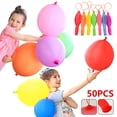 thumbnail image 1 of Fznkrag 50pcs Balloons Coordination Ability Training Colorful Punch Balloons for Indoor/Outdoor, 1 of 11