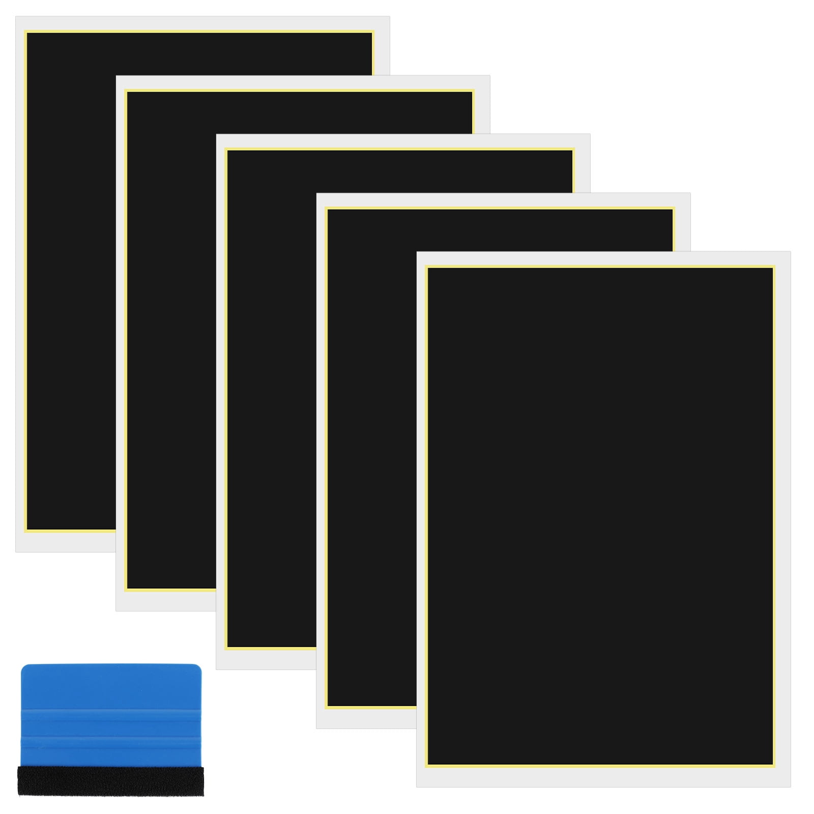 Paper Engraved Pluokvzr 5Pcs Black Engraving Marking Paper Easy to Cut Engraving Test ...