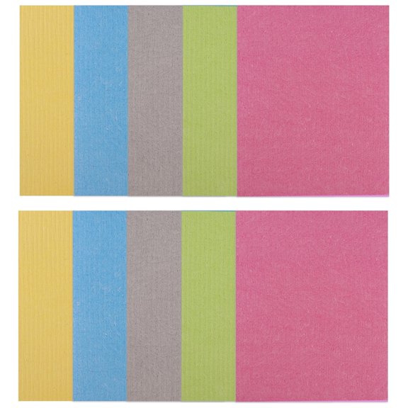 Keyohome 10Pcs Dishcloths for Kitchen,Reusable Kitchen Dish Towels,Absorbent Swedish Dishcloths,Kitchen Wash Rag,7.7 x 6.7inch