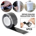 thumbnail image 1 of Tzgsonp 5Pcs Super Strong Silicone Waterproof Tape Stop Leaks Seal Repair Tape Professional Self Fix Tape Adhesive Tape Repair Sealing Insulation Tape, 1 of 9