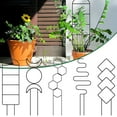 thumbnail image 1 of Pluokvzr 5pcs Metal Potted Planting Trellis for Indoor Outdoor Assorted Style Anti Deformation Houseplant Trellis Multipurpose Geometric Shape Bonsai Trellis for Garden Courtyard Balcony, 1 of 10