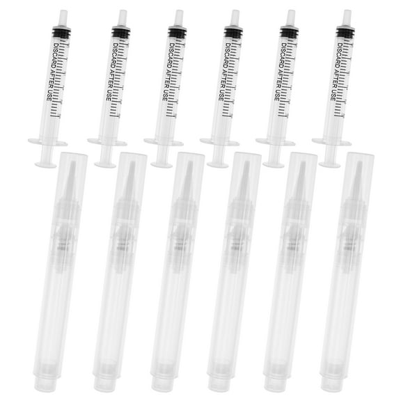 Pluokvzr 6pcs PP Plastic Touch up Paint Pen With Spring Pen Cap Reusable Soft Bristles Fillable Paint Pen Versatile Compact Wall Repair Paint Pen for Furniture Wood Floor Window