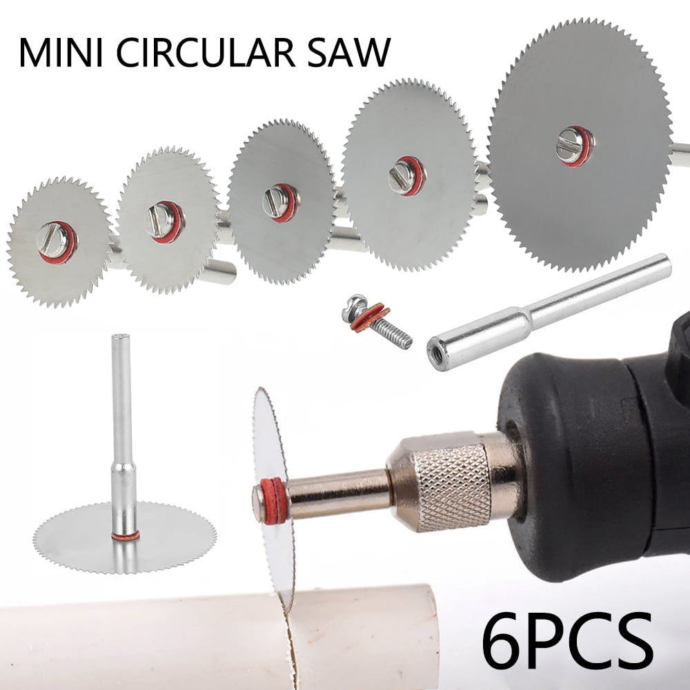Pluokvzr 6x Stainless Steel Cutting Discs Circular Saw Blades Set For Dremel Rotary Tool