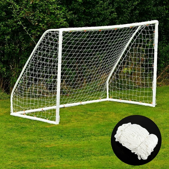 8*6FT Football Soccer Net Sports Replacement Soccer Goal Post Net for Soccer Goal Post Junior Sports Backyard Training Ultimate Kids Soccer Goal (Only football net)