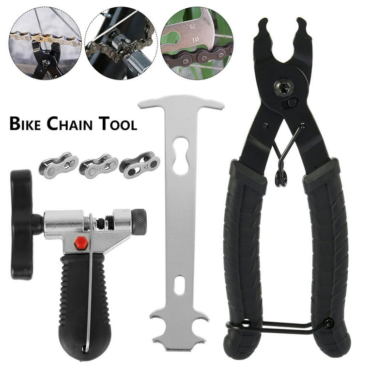 Pluokvzr 9 In 1 Bicycle Cycling Bike Chain Repair Tool Kit Link Pliers Remover Splitter Cutter