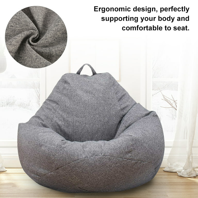 100X120cm Extra Large Bean Bag Chairs Adults Couch Sofa Cover For Lazy  Lounger!