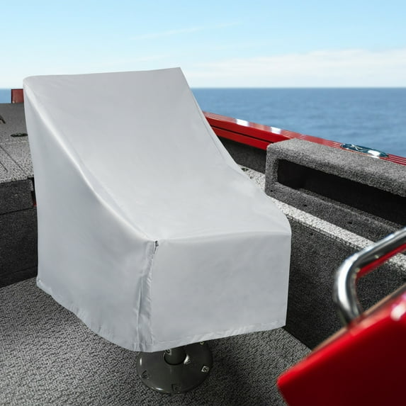 Pluokvzr Boat Seat Cover Waterproof Oxford Cloth Boat Seat Protective Covers Heavy-Duty Pontoon Chair Protective Covers Foldable Pontoon Seat Cover 22x24x25 inches for Outdoor Boat Seat