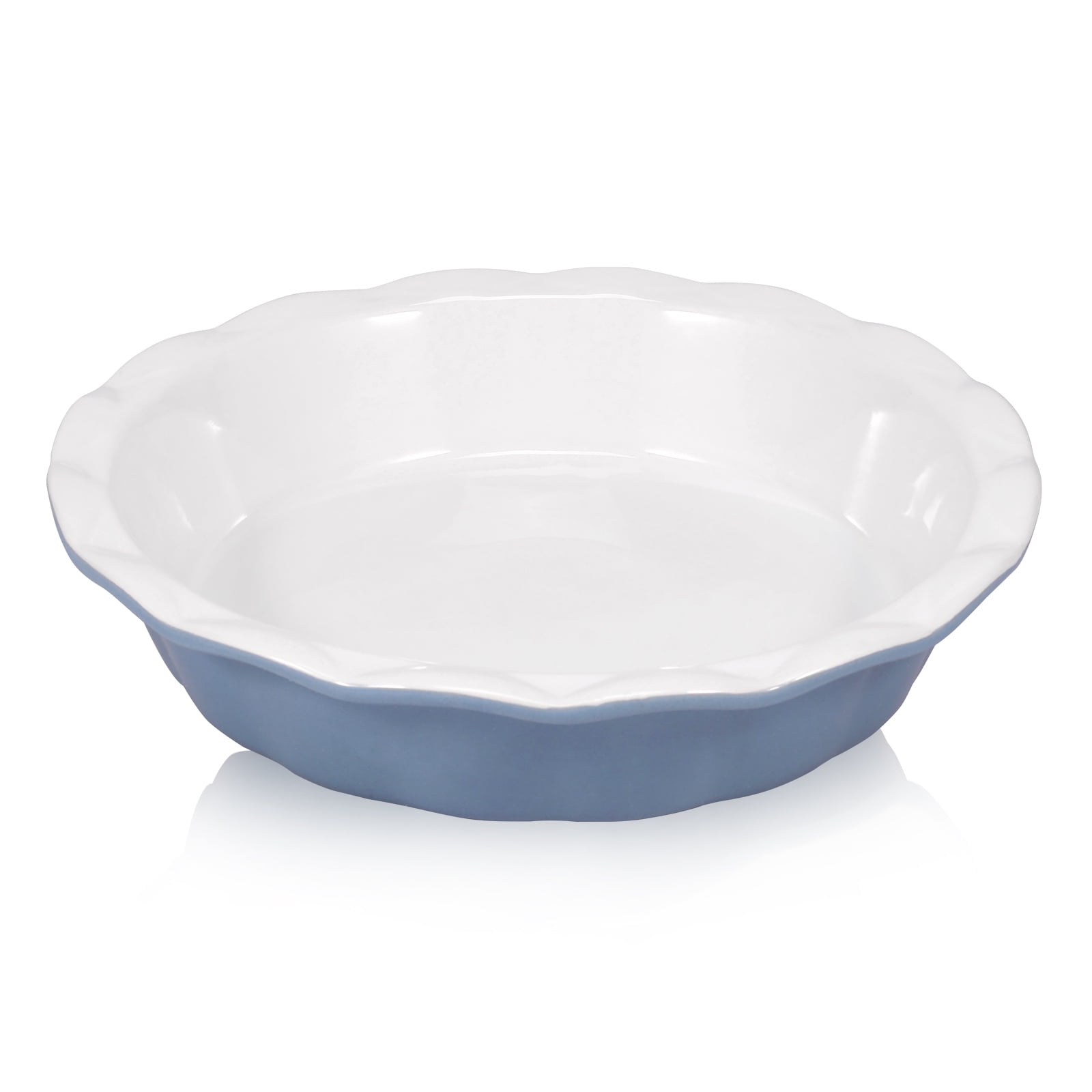 Pluokvzr Ceramic Quiche Pans 8inch NonStick Tart Pan Round Pie Pan for