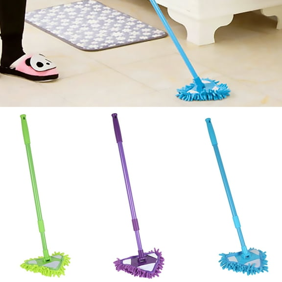 Fznkrag Cleaning Mops Tools, 180 Degree Rotatable Adjustable Triangle Cleaning Mop,Multifunctional Telescopic Microfiber Cleaning Mop Used for Clean Glass, Floor, Wall Furniture And Ceiling1