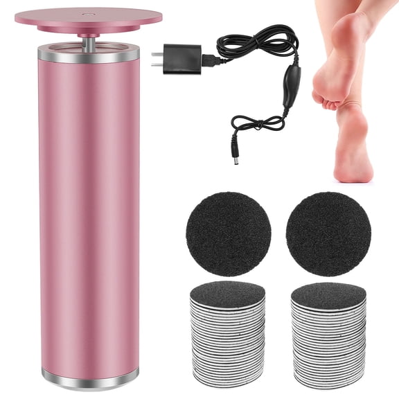 Keyohome Electric Foot File with 60 Pcs Sandpapers Adjustable Speed Callus Remover for Feet Safe Electric Foot Callus Remover Effective Electric Callus Remover for Dead Skin and Calluses