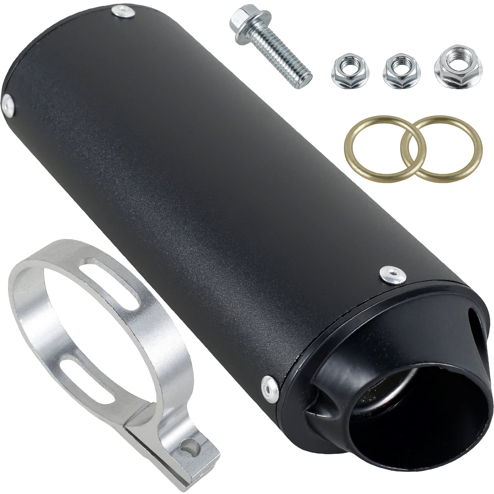 Pluokvzr Exhaust Pipe Muffler Silencer Kit Compatible with 50cc/110