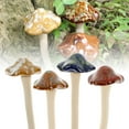 thumbnail image 1 of Fznkrag Garden Decor, 4pcs Ceramic Mushroom Sculpture Non-Fading Statue for Garden, Yard, Fairy Garden - Lawn Ornament D茅cor, Pottery Ornament, 1 of 9