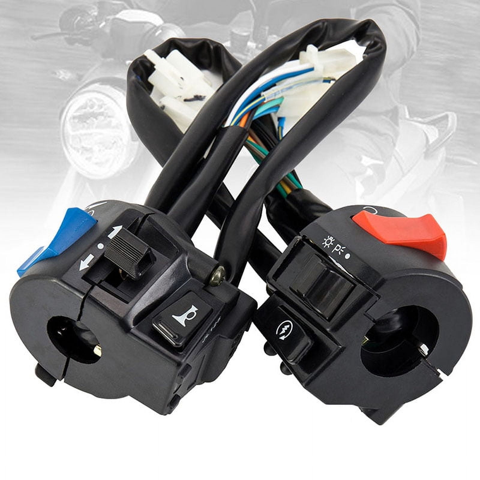 Pluokvzr Handlebar Control Switch, Motorcycle Handlebar