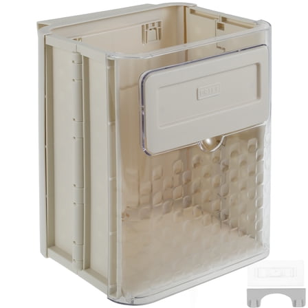 Tzgsonp Hanging Kitchen Trash Can Folding Kitchen Compost Bin Wall Mounted Hanging Food Waste Bin No Drilling Cabinet Door Trash Can