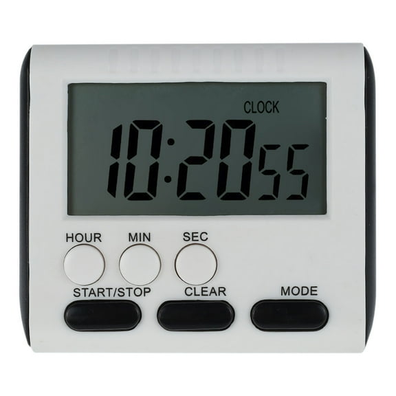 Fznkrag Hour Minute Second Count Up Countdown Digital Kitchen Timer Big Digits Loud Alarm Magnetic Backing