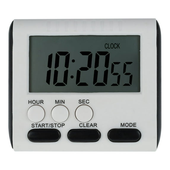 Fznkrag Hour Minute Second Count Up Countdown Digital Kitchen Timer Big Digits Loud Alarm Magnetic Backing