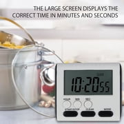 Fznkrag Hour Minute Second Count Up Countdown Digital Kitchen Timer Big Digits Loud Alarm Magnetic Backing