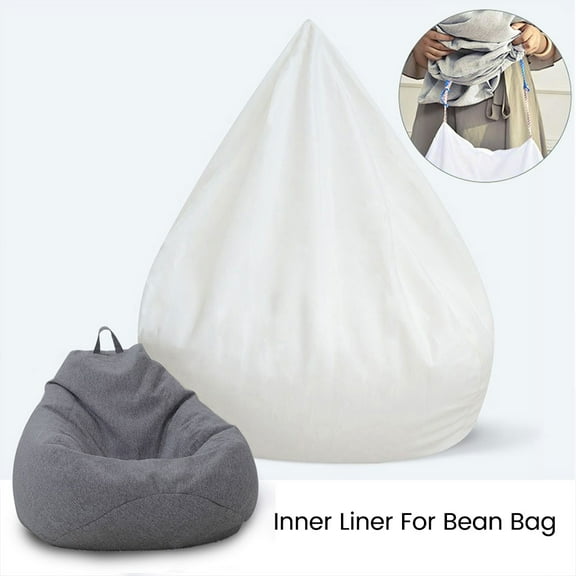 Fznkrag Inner Liner for Bean Bag Chair Cover Seat Lazy Sofa No Filler Easy Cleaning, Premium Soft Polyester Sack BeanBag Replacement Cover Case Liner