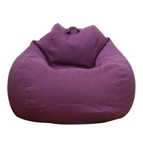 Tzgsonp Large Bean Bag Sofa Cover for Lounger Chair Sofa Seat-Sofa Furniture Cover-100x120CM-Purple