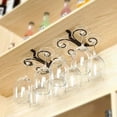 thumbnail image 1 of Fznkrag Metal Wine Glass Rack Under Cabinet Stemware Rack Wire Wine Glass Holder Glass Drying Storage Hanger(4 Glass), 1 of 10