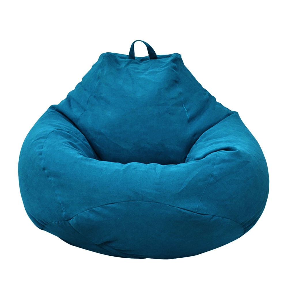 Housse Grand Pouf Akemaio - Canapé Lazy Lounger Couleur Unie - Sans Remplissage