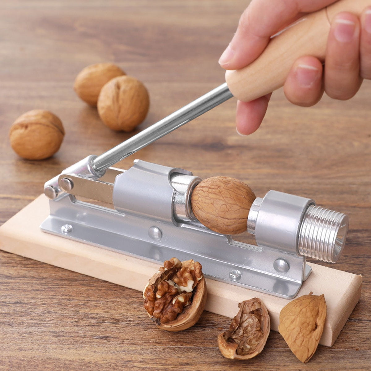 Pluokvzr Nutcrackers for Nuts, Nut Crackers for Pecans, Heavy Duty Nut Cracking Tools