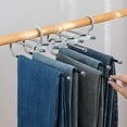 thumbnail image 1 of Keyohome Pants Hanger 5 Layers Heay Duty 11LB Pants Trousers Rack Space Saing Multiple Layers Clothes Organizer Hanger, 1 of 2
