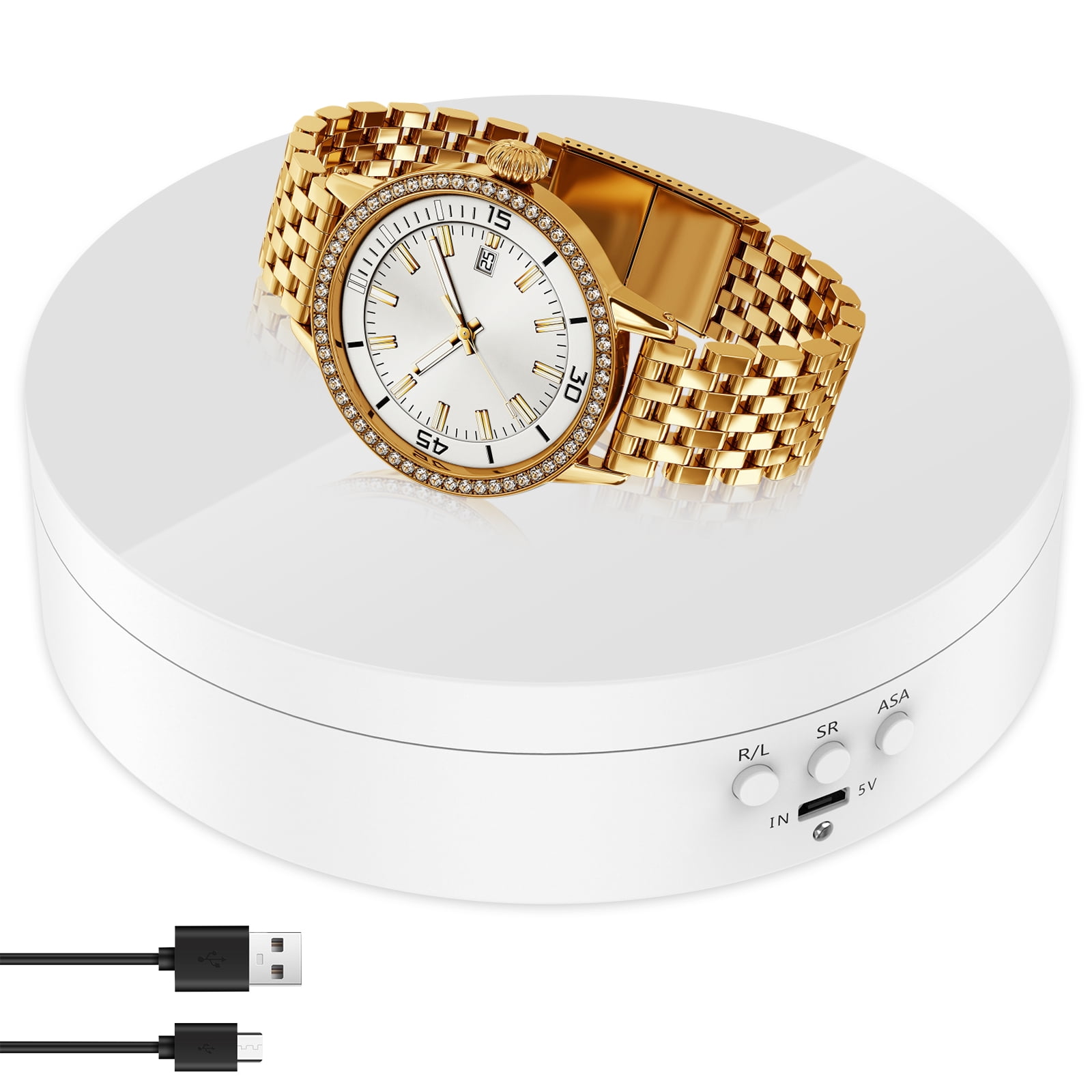 Pluokvzr Rotating Display Stand 360° Rotation Electric Rotating ...